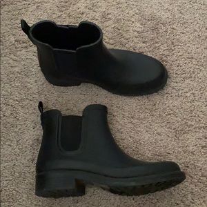 Short Black Madewell Rain/Style Boots